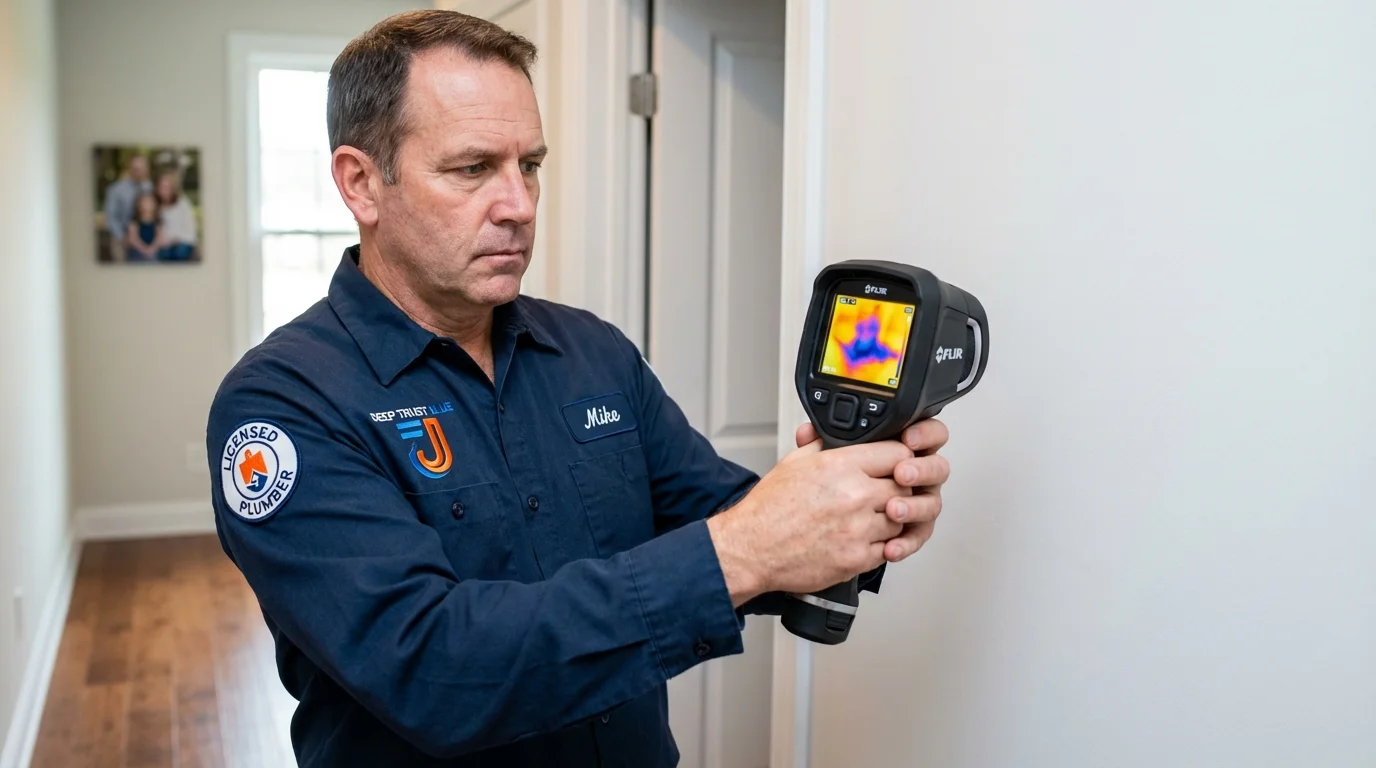 Thermal imaging leak detection by Johns Plumbing LLC in Elmhurst